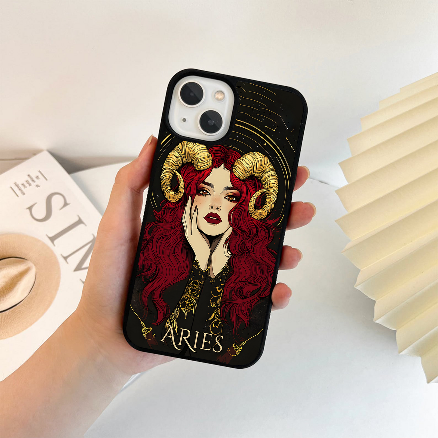 Zodiac Aries Glass Case