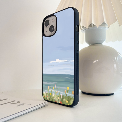 Cute Featuring Sky Glass Case