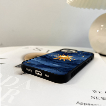 Celestial Blue Glow Glass Case