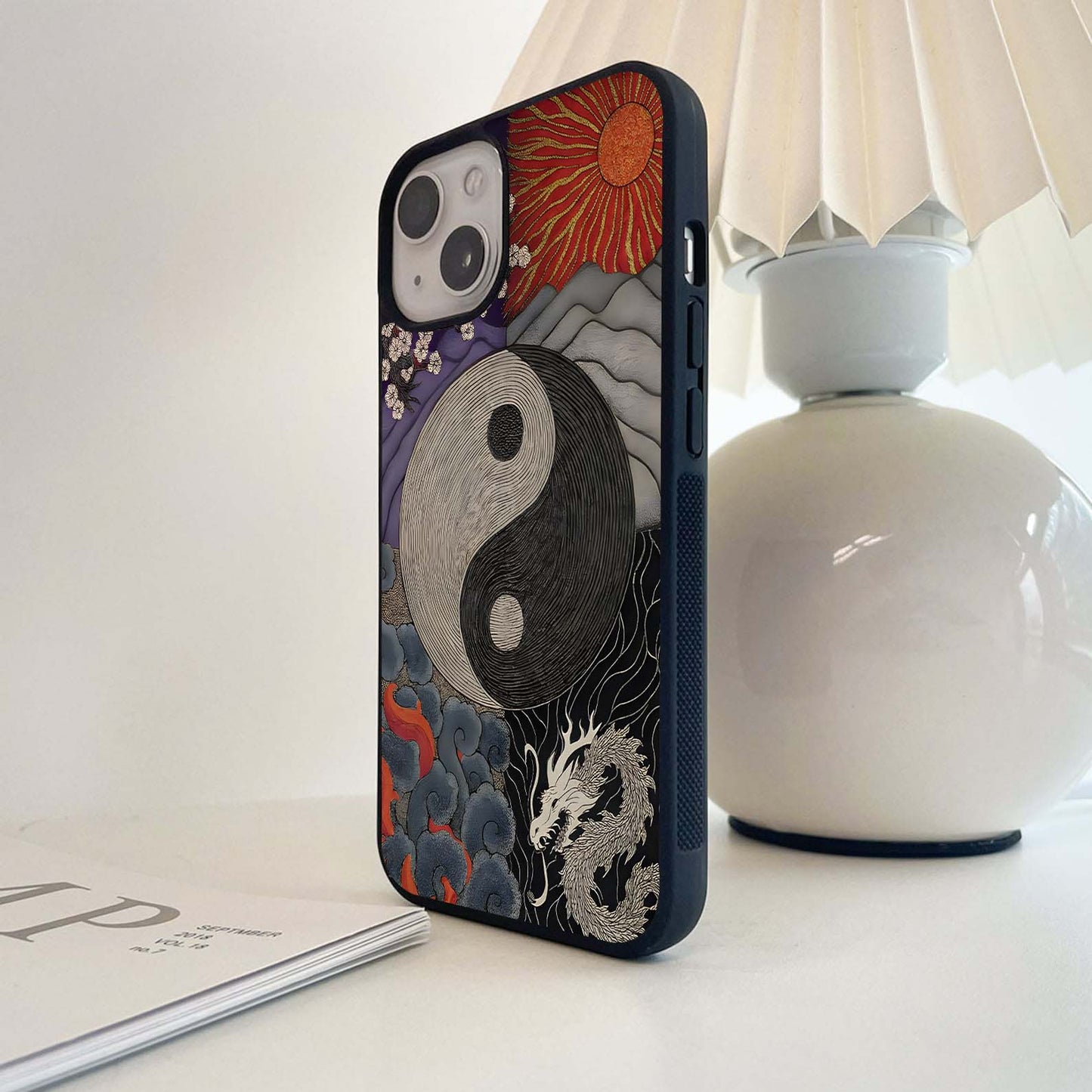 Yin Yang Elements Glass Case