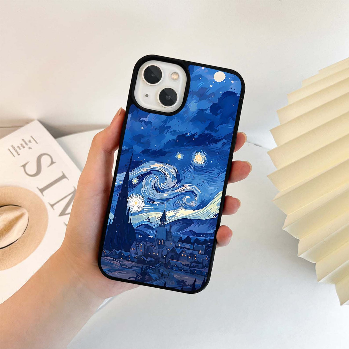 Night Style Vangogh Glass Case