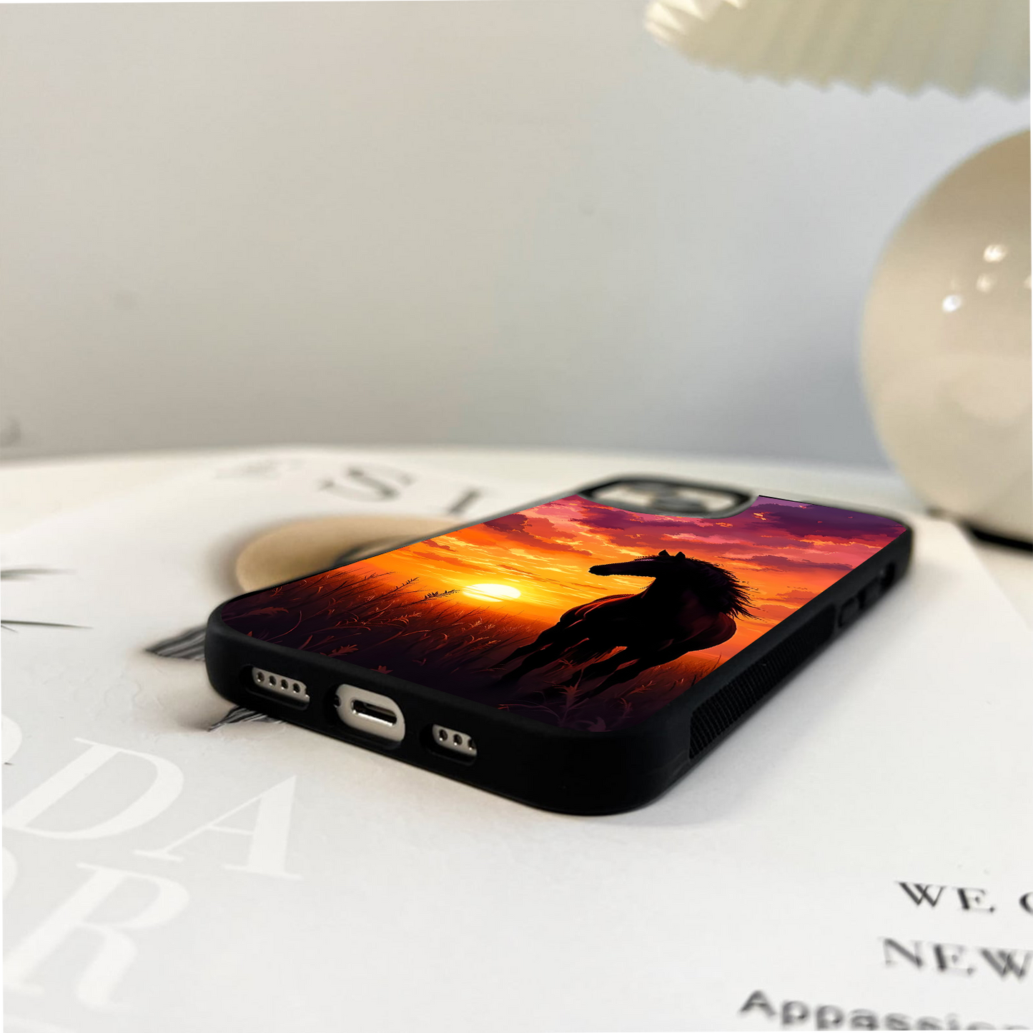 Wildfire Sunset Run Glass Case