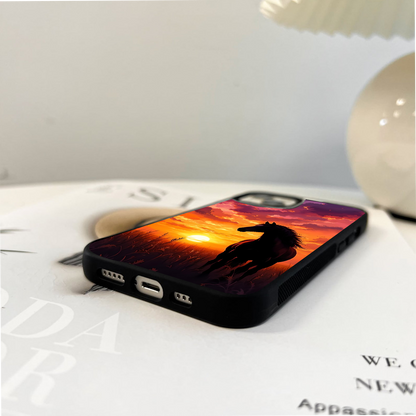 Wildfire Sunset Run Glass Case