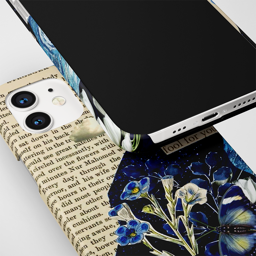 Dark Blue Aesthetic -111 Slim Case Cover With Same Design Holder