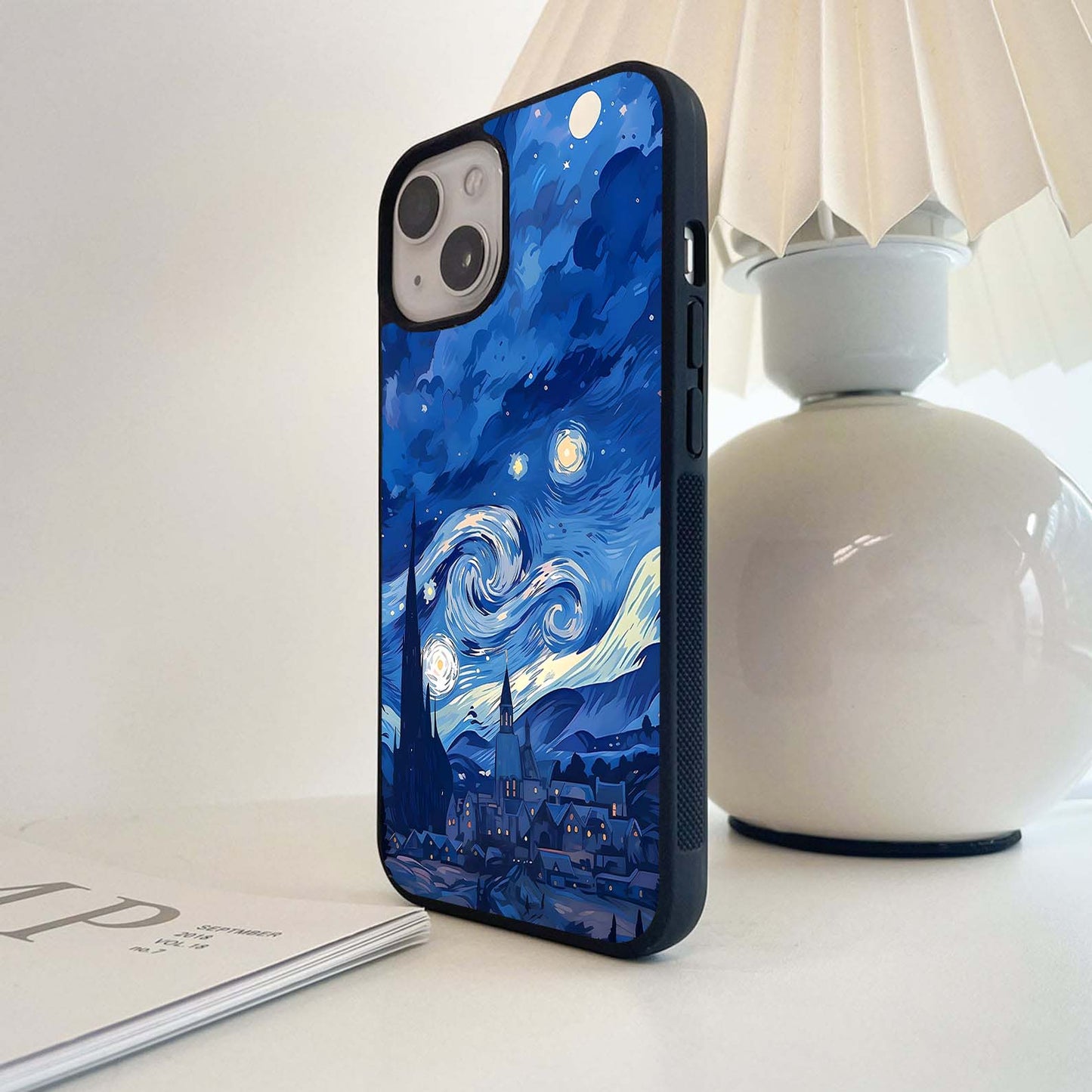 Night Style Vangogh Glass Case