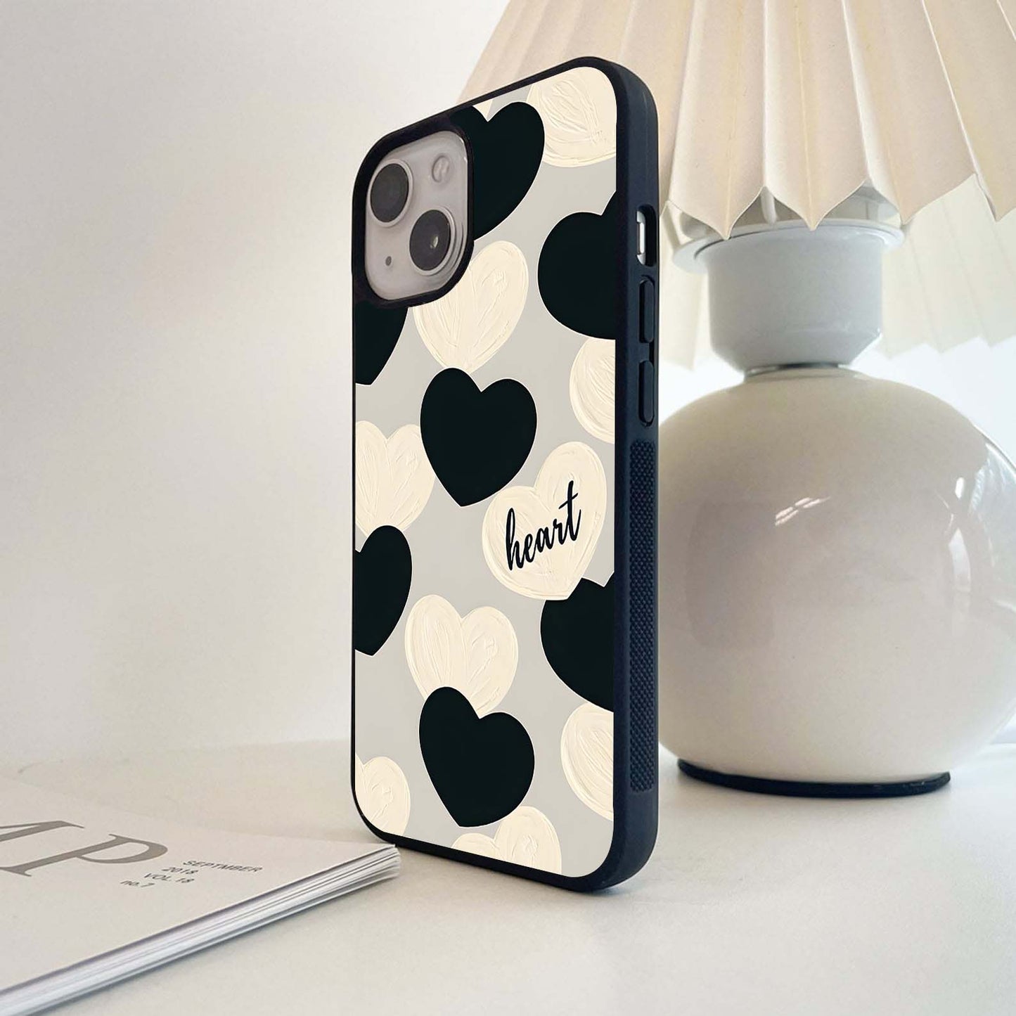 Midnight Heartbeat Whispers Glass Case