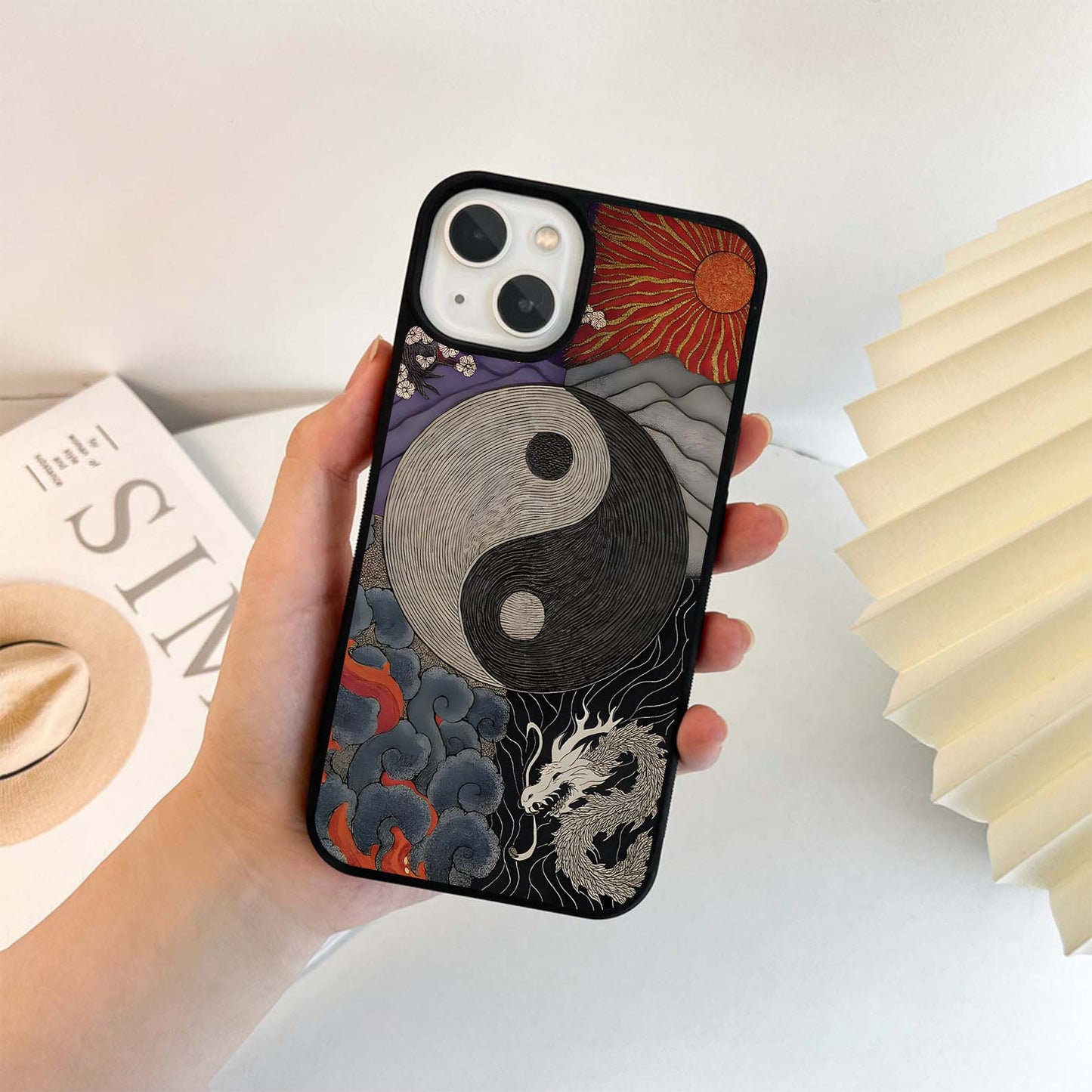 Yin Yang Elements Glass Case