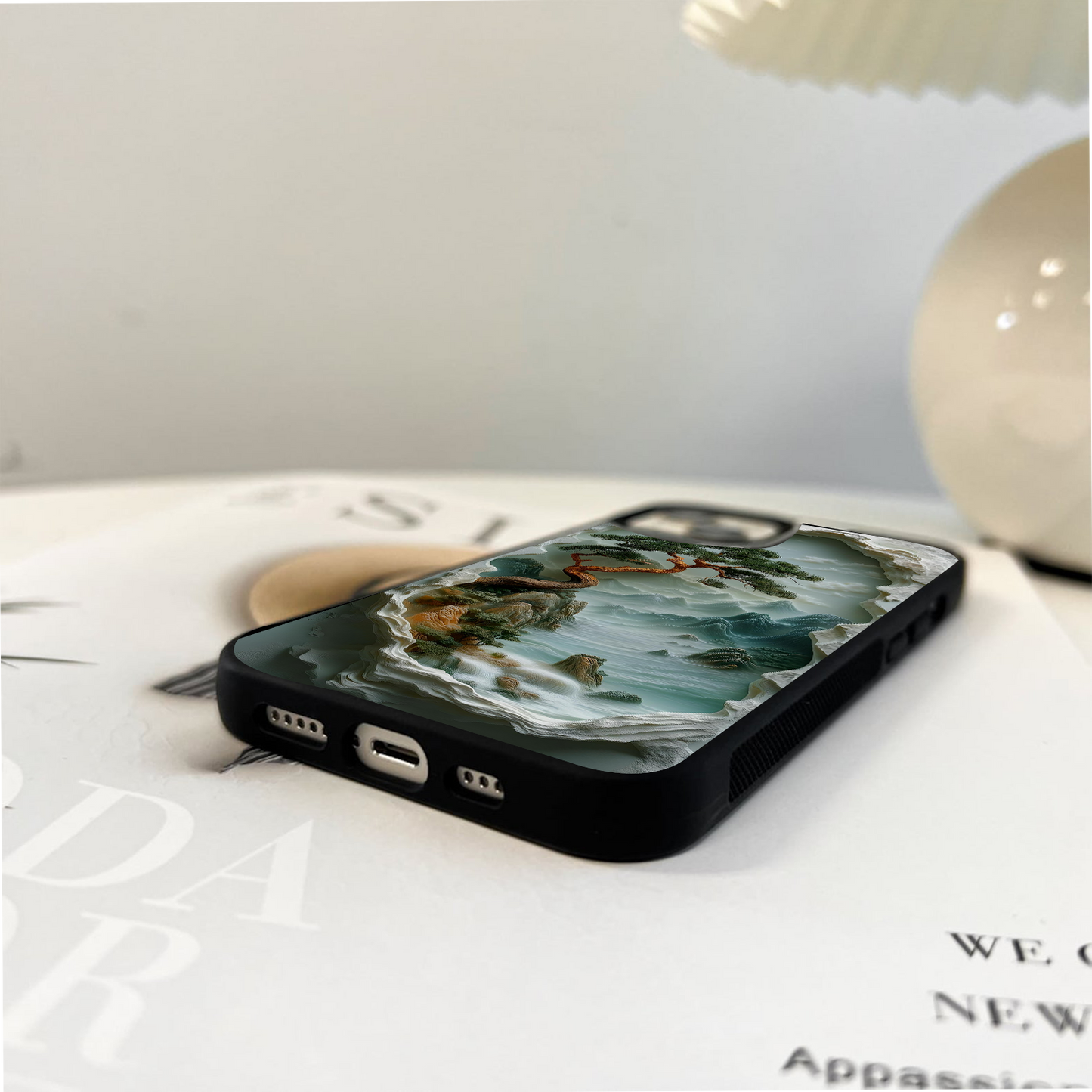 Twisted Tree in Foggy Glass Case