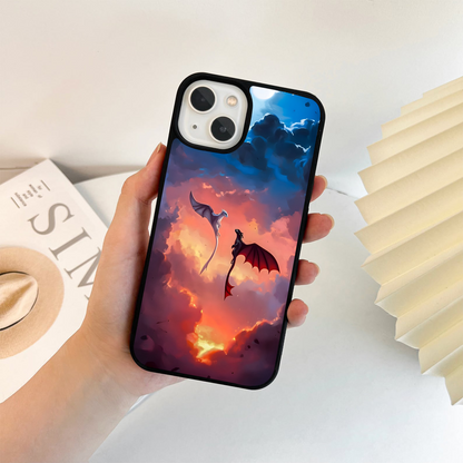 Dragons In Love Glass Case