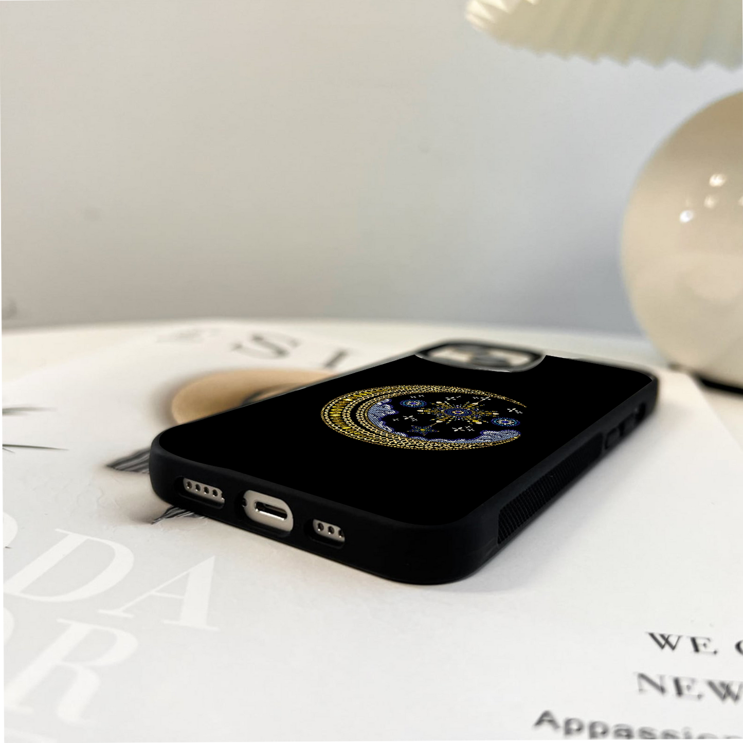 Golden Crescent Dream Glass Case