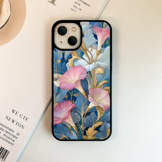 Golden Blossom Dream Glass Case