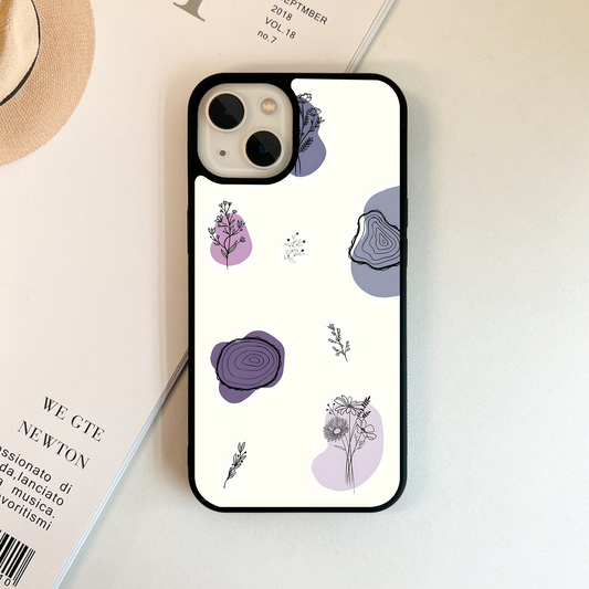 Botanical Blots Glass Case