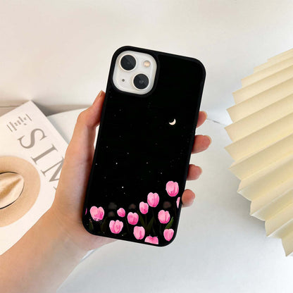 Midnight Petal Sky Glass Case