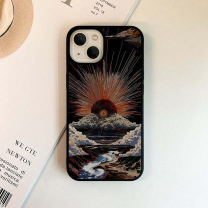 Dramatic Light Rays Glass Case