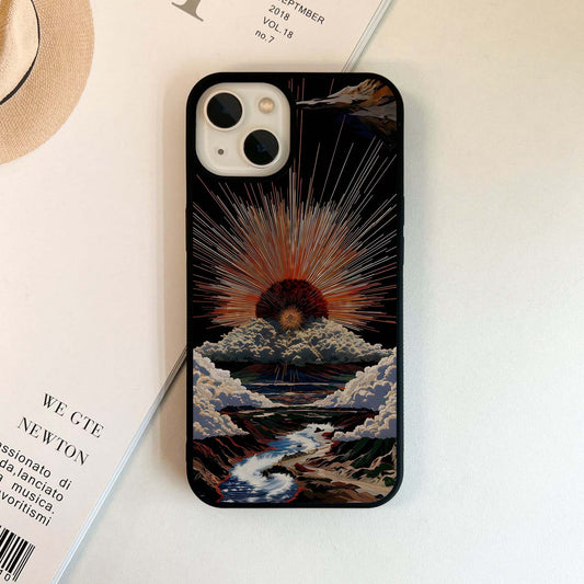 Dramatic Light Rays Glass Case