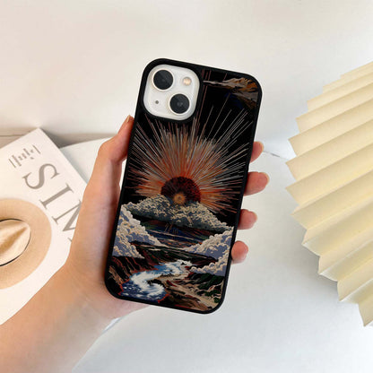 Dramatic Light Rays Glass Case