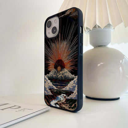 Dramatic Light Rays Glass Case