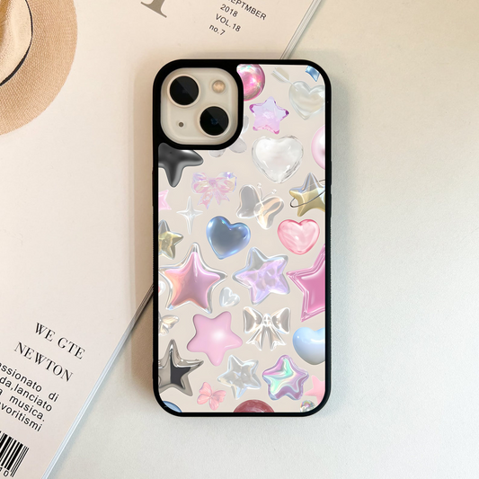 Glossy Galaxy Gems Glass Case