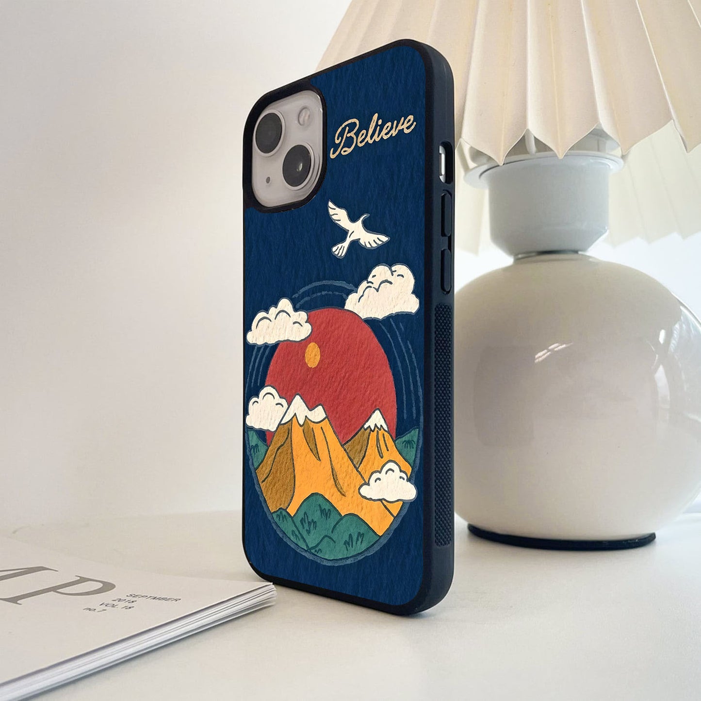 Believe Sky Escape Glass Case