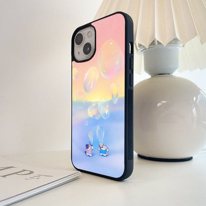 Bubble Dream Sky Glass Case