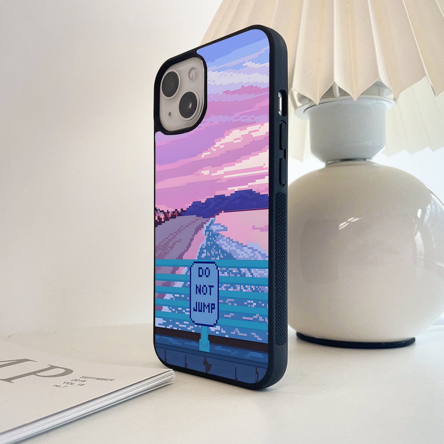 Do not jump sky Glass Case