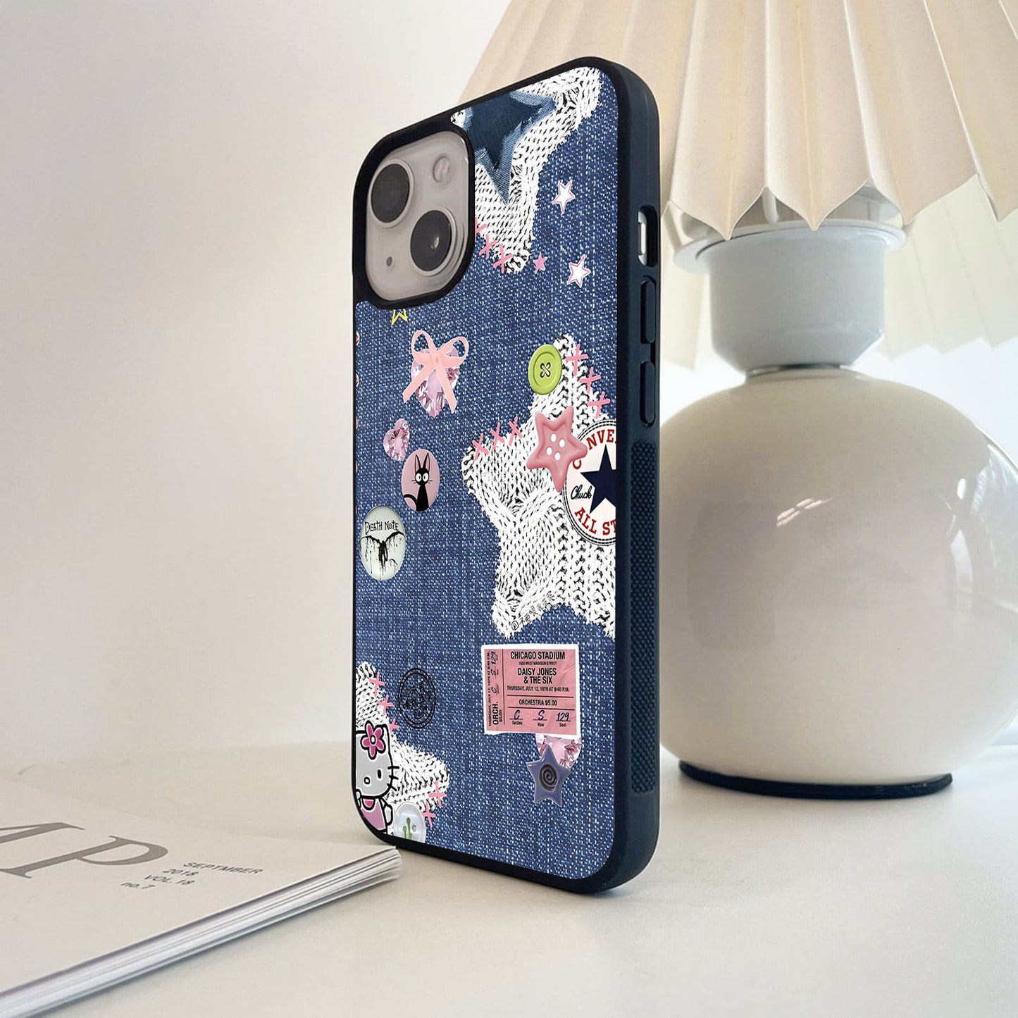 Fondoss cute Pattern Glass Case