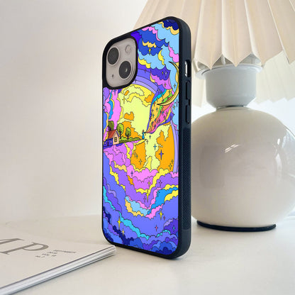 Groovy Art Aesthetic Glass Case