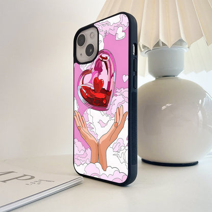 Heart Cloud Lift Glass Case