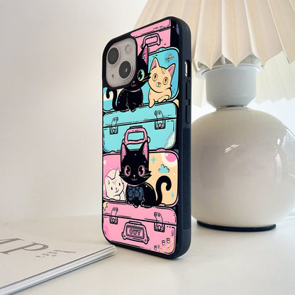 Kitty Trip Space Glass Case