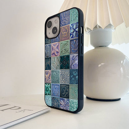 Nature Tile Art Glass Case