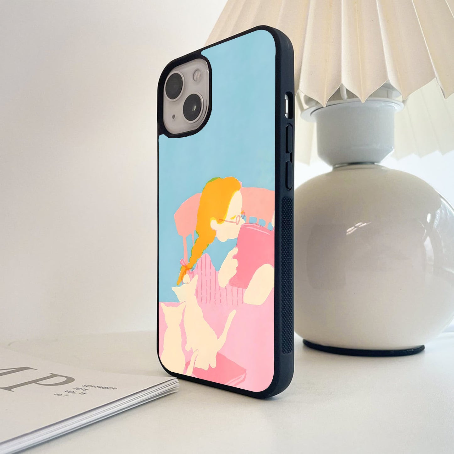 Pink Ladybird Glass Case