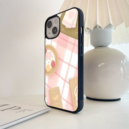 Pink Picnic Day Glass Case