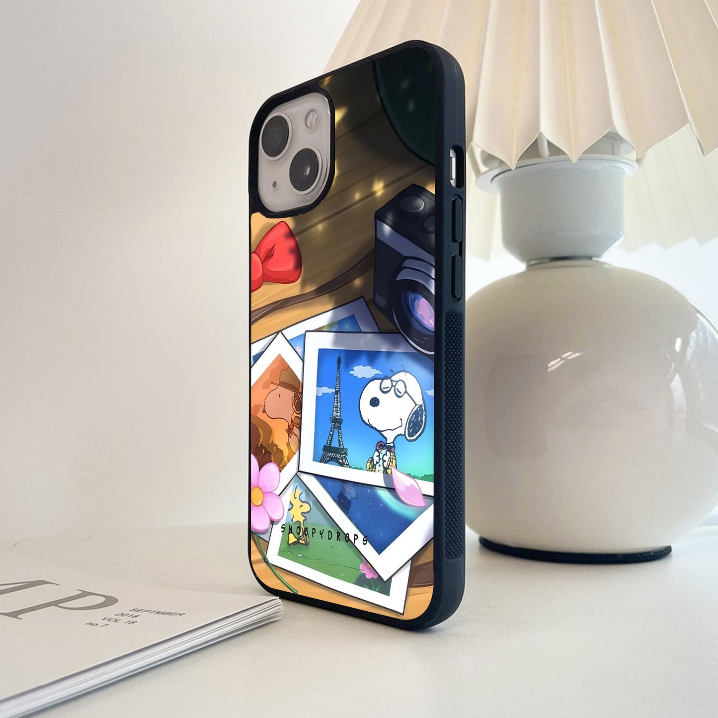 Snoopy Memory Lane Glass Case