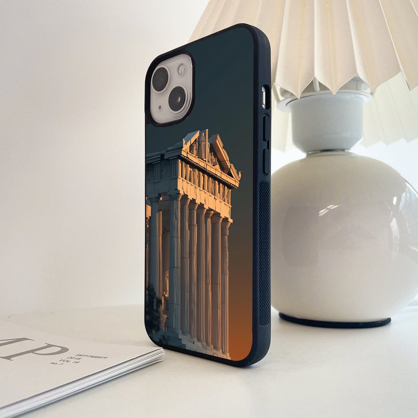 Sunlit Marble Grace  Glass Case