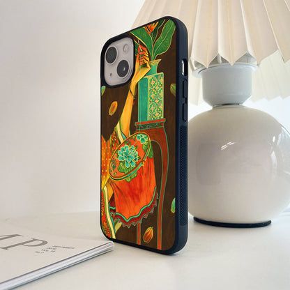 Threaded Bloom Glass Case