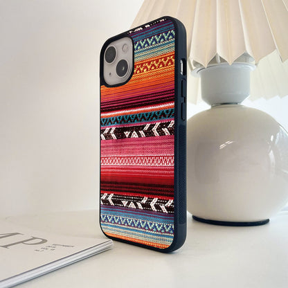 Threaded Earth Pattern Glass Case