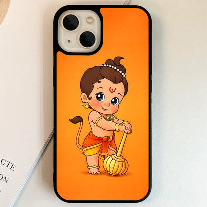 Cute Bal Hanuman Glass Case