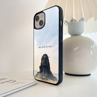 Believe Mahadev Strength Glass Case