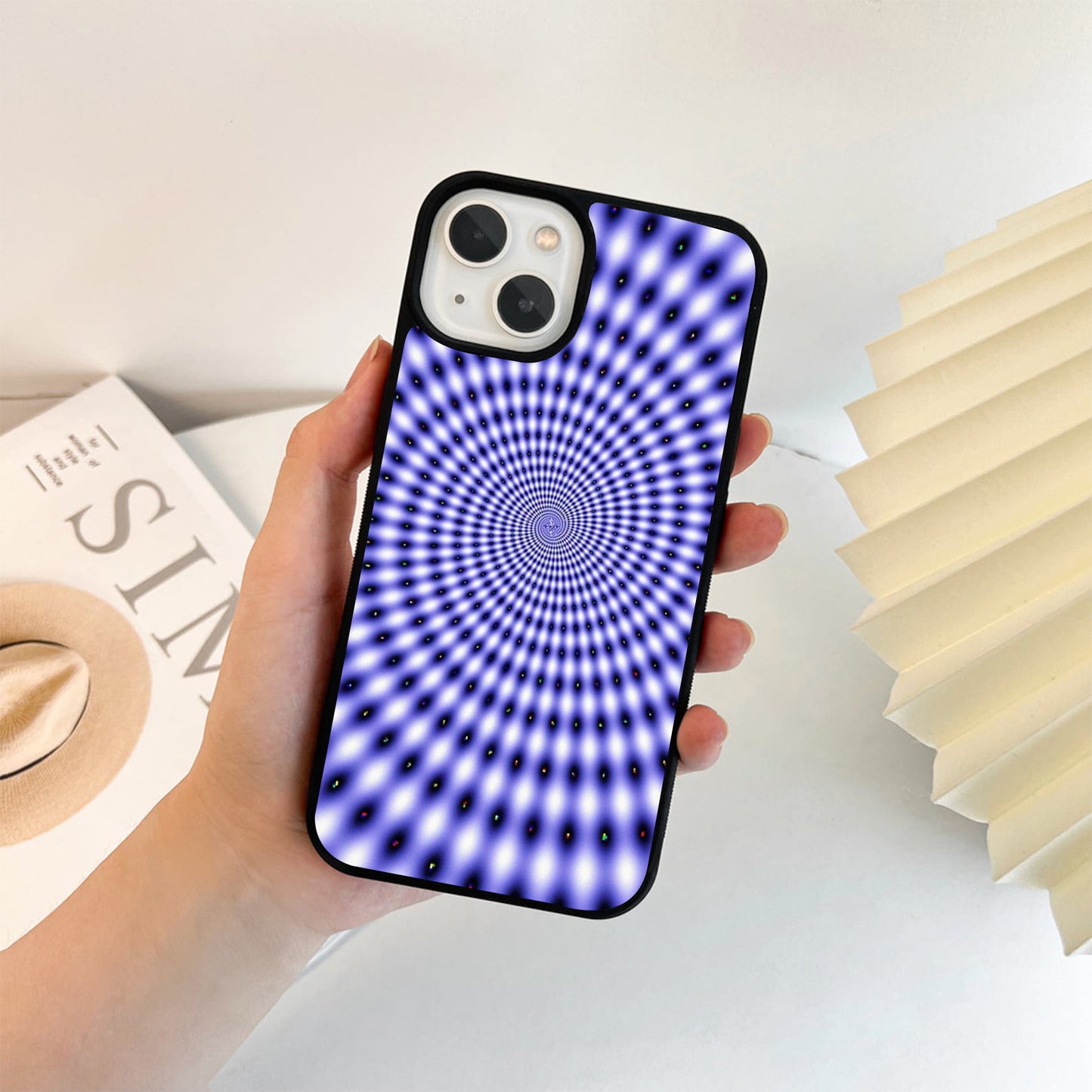 Cosmic Purple Spiral Glass Case