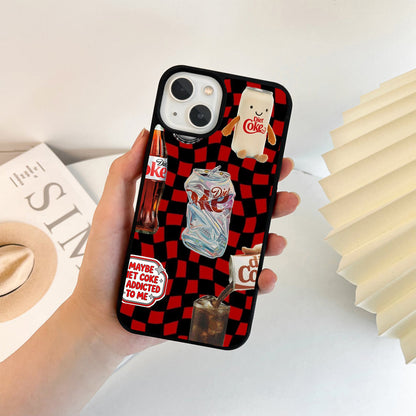 Diet Coke Checkerboard Glass Case
