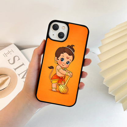 Cute Bal Hanuman Glass Case