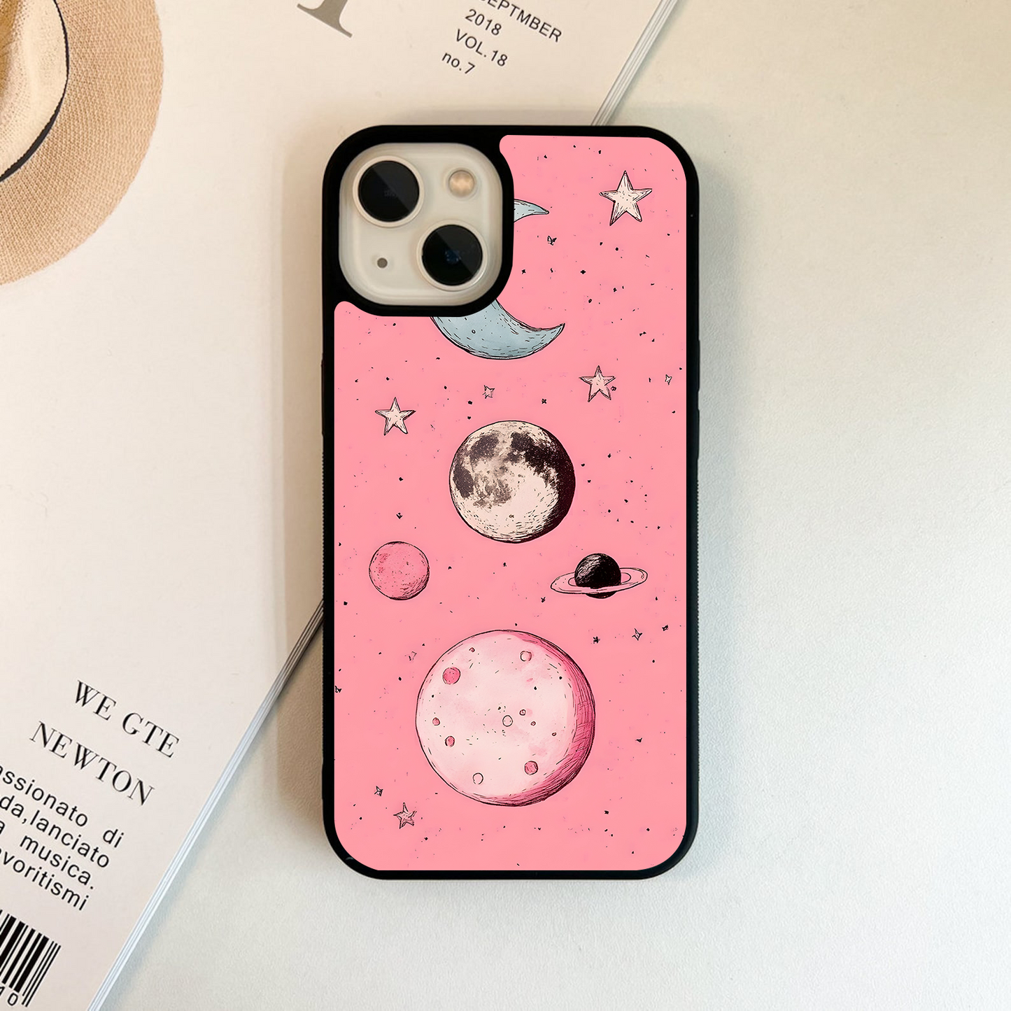 Blinking Moon Glass Case