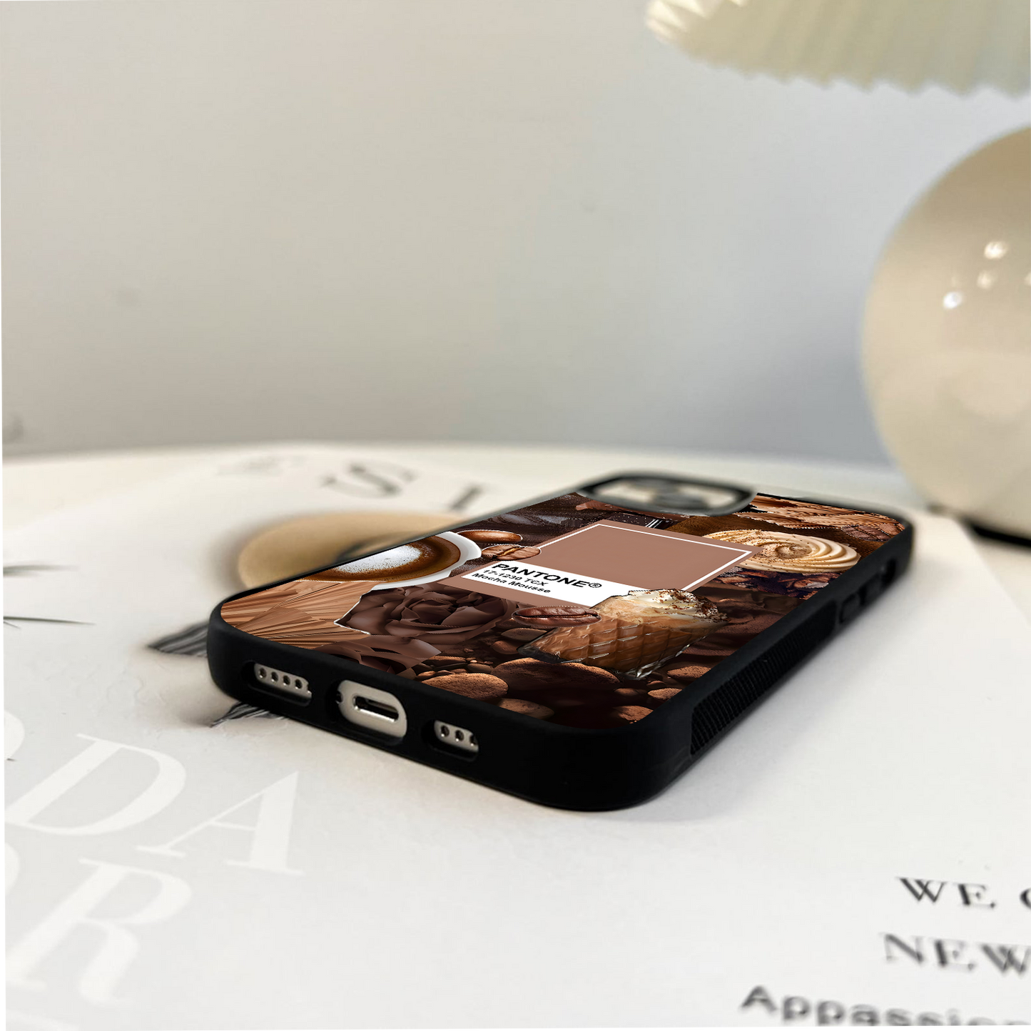 Pantone Mocha Mousse Glass Case