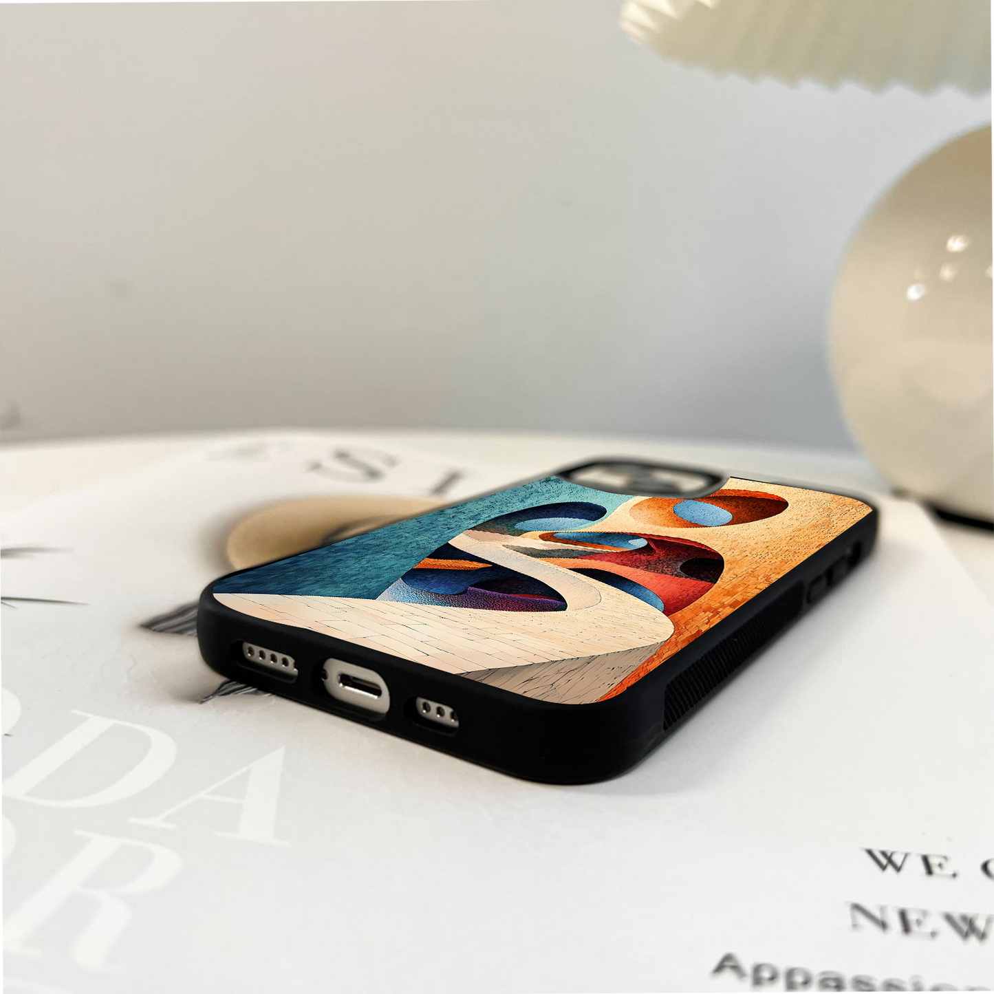 Abstract Pathway Maze Glass Case