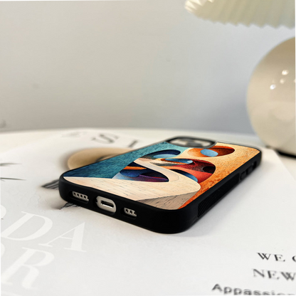 Abstract Pathway Maze Glass Case