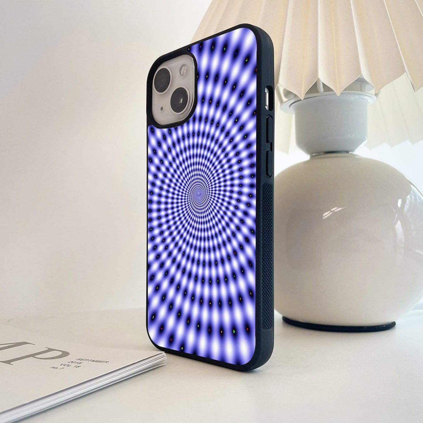 Cosmic Purple Spiral Glass Case