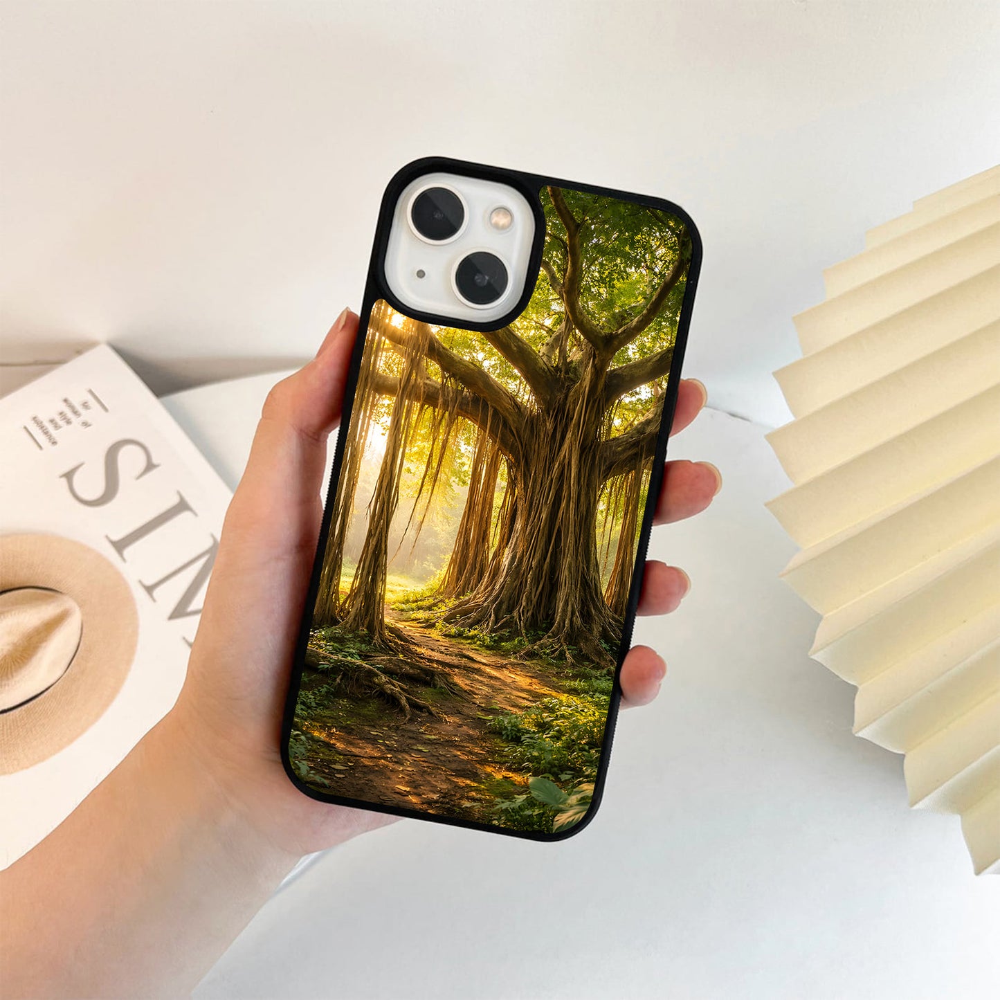 Ancient Banyan Sanctuary Glass Case