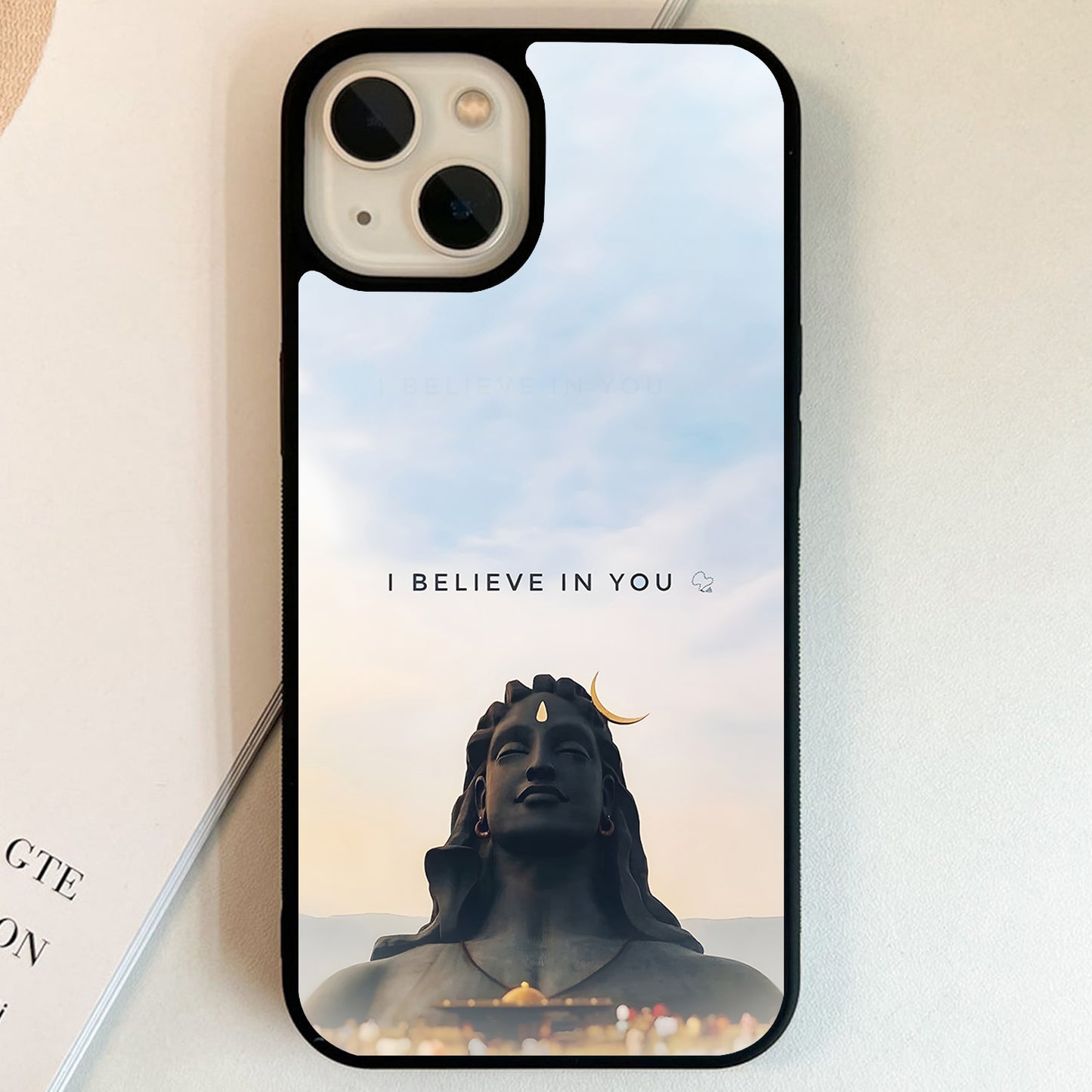 Believe Mahadev Strength Glass Case