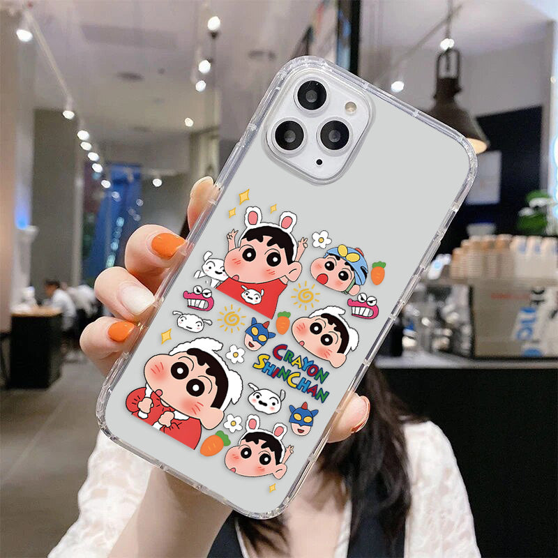 Cute Bunny Shinchan Clear Silicon Cover