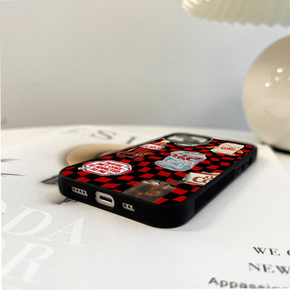 Diet Coke Checkerboard Glass Case